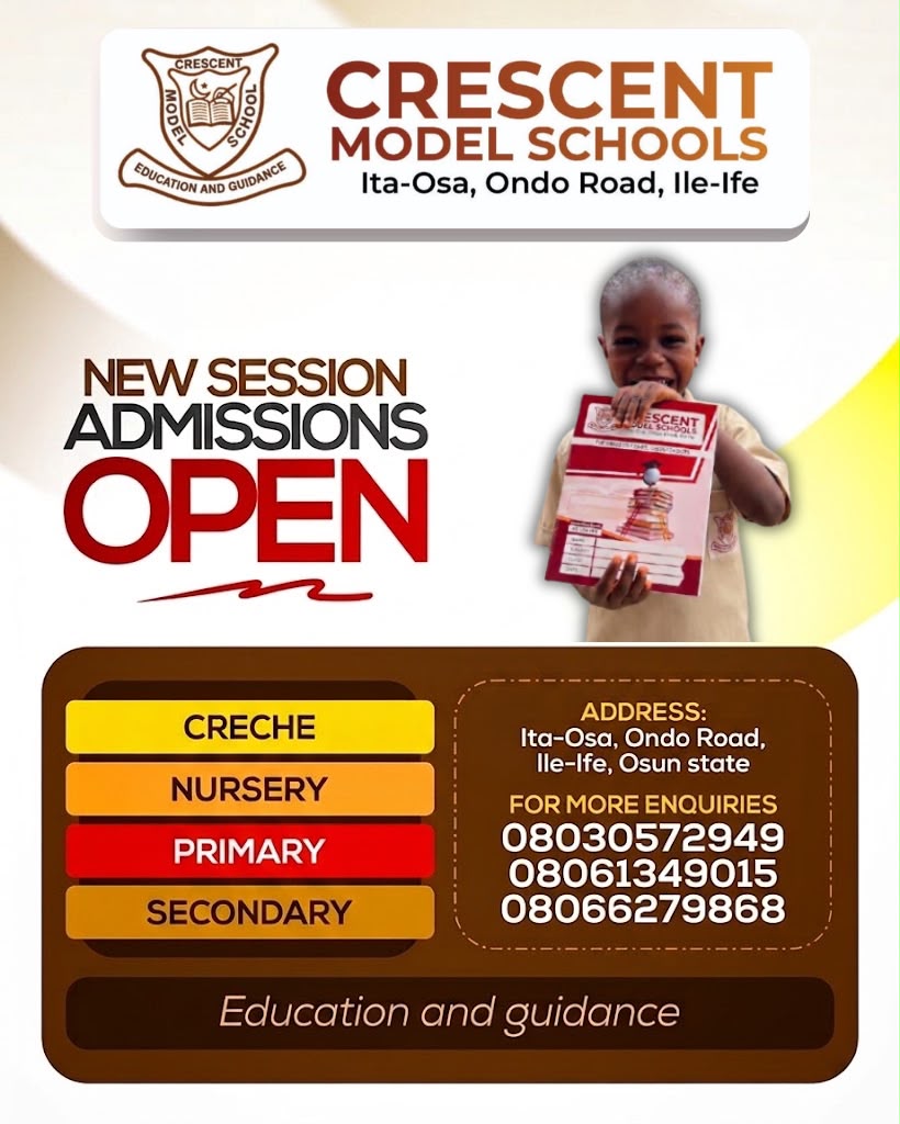 Crescent Model Schools Admission Poster